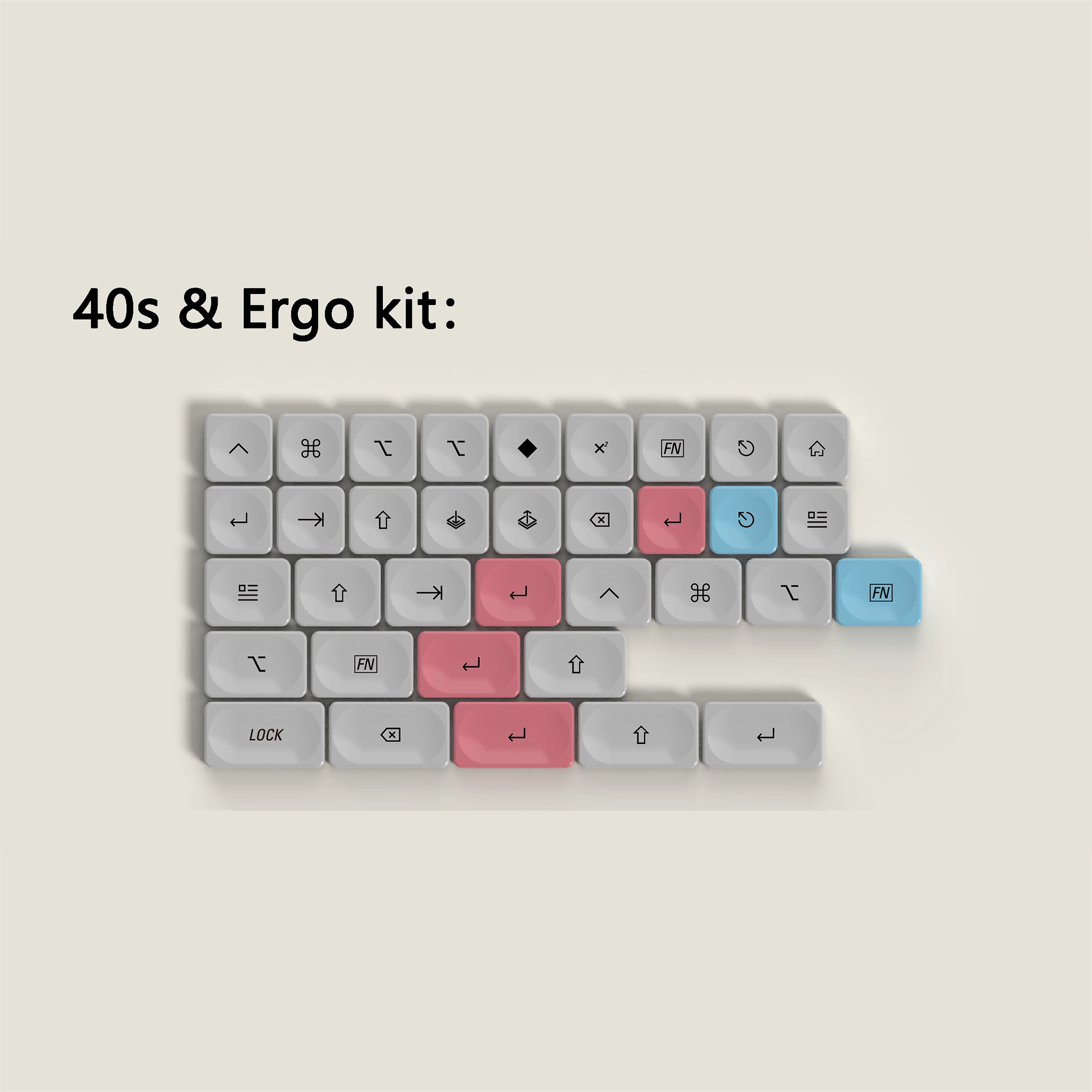 Déjà Vu | Low Profile | PBT Keycap Set