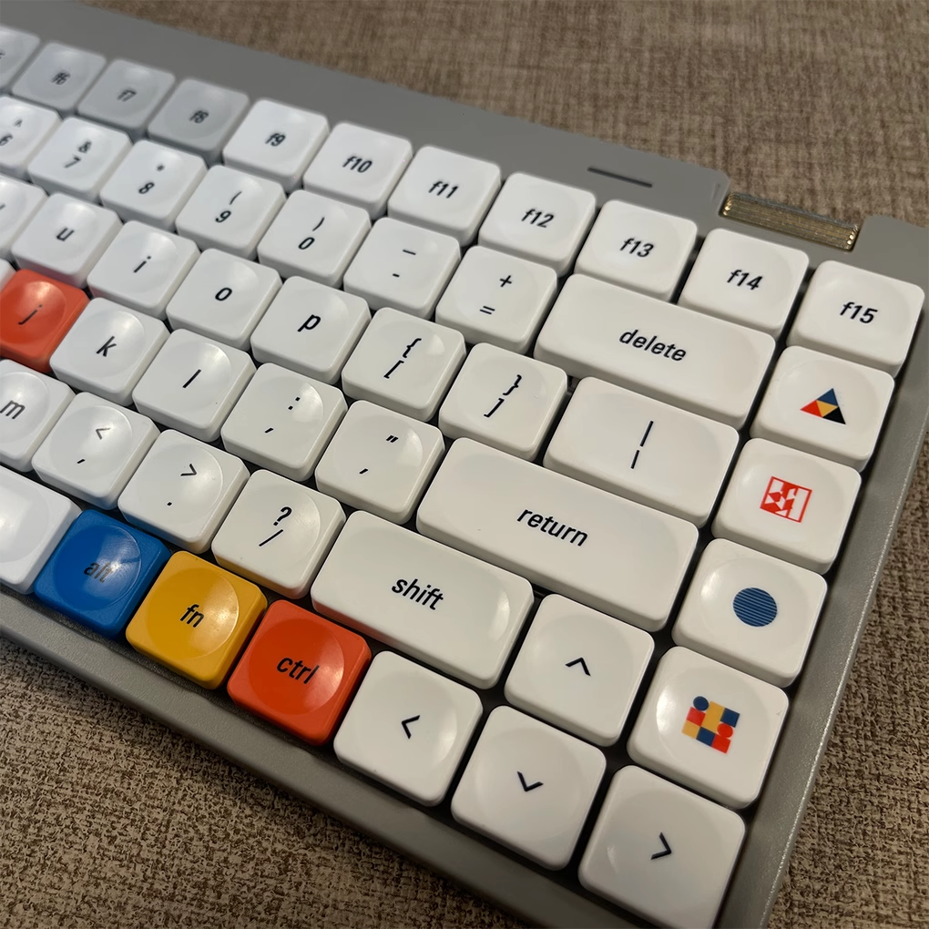 Time Low Profile PBT Keycap Set - for Low Profile Mechanical Keyboards (NuPhy, Keychron)