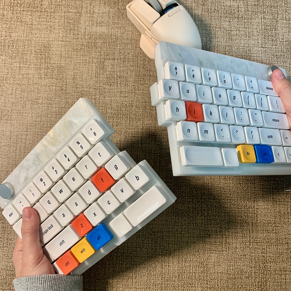 Time Low Profile PBT Keycap Set - for Low Profile Mechanical Keyboards (NuPhy, Keychron)