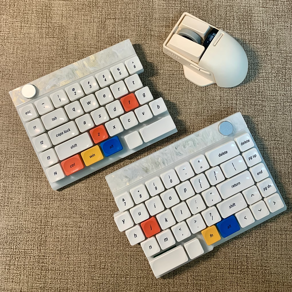 Time Low Profile PBT Keycap Set - for Low Profile Mechanical Keyboards (NuPhy, Keychron)