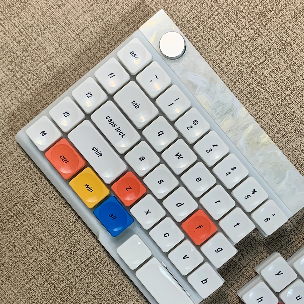 Time Low Profile PBT Keycap Set - for Low Profile Mechanical Keyboards (NuPhy, Keychron)