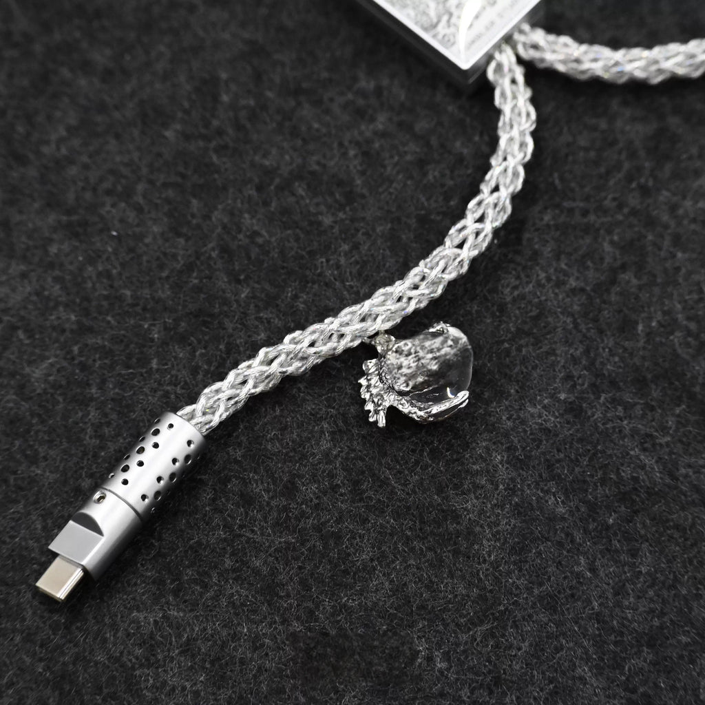 8K Polling Rate Dual Type-C Cable - CNC Aluminum Splitter USB-A to Dual Type-C for Gaming Keyboards