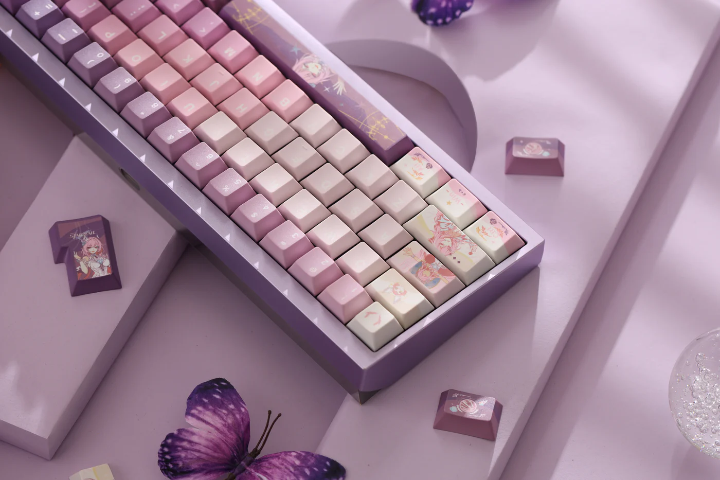 Honkai: Star Rail Cyrene PBT Keycap Set - Cherry Profile for Wooting, ROG Azoth, Razer & Logitech G