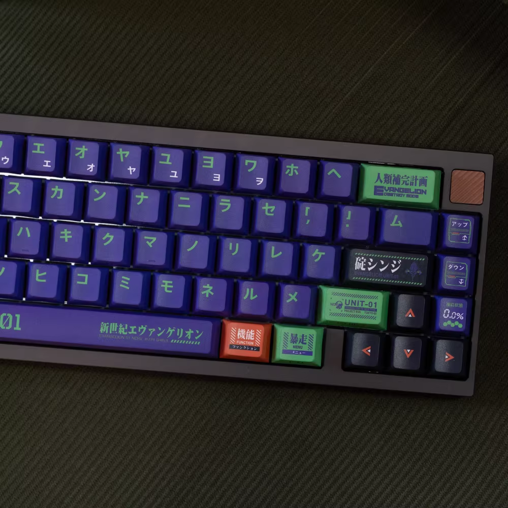 EVA Theme PBT Keycap Set - Cherry Profile for Wooting, ROG Azoth, Razer & Logitech G