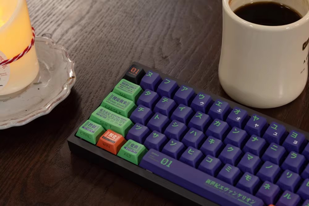 EVA Theme PBT Keycap Set - Cherry Profile for Wooting, ROG Azoth, Razer & Logitech G