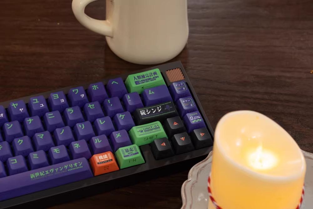 EVA Theme PBT Keycap Set - Cherry Profile for Wooting, ROG Azoth, Razer & Logitech G