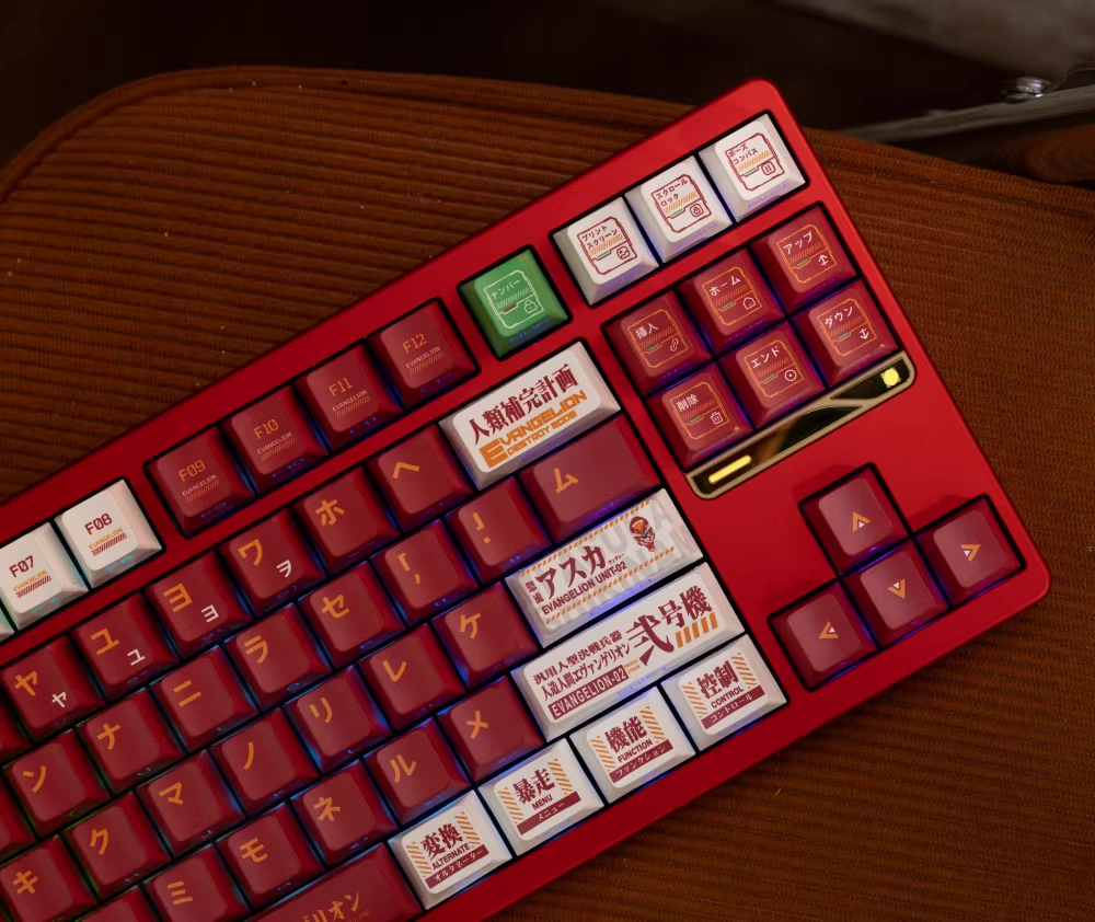 EVA Theme PBT Keycap Set - Cherry Profile for Wooting, ROG Azoth, Razer & Logitech G