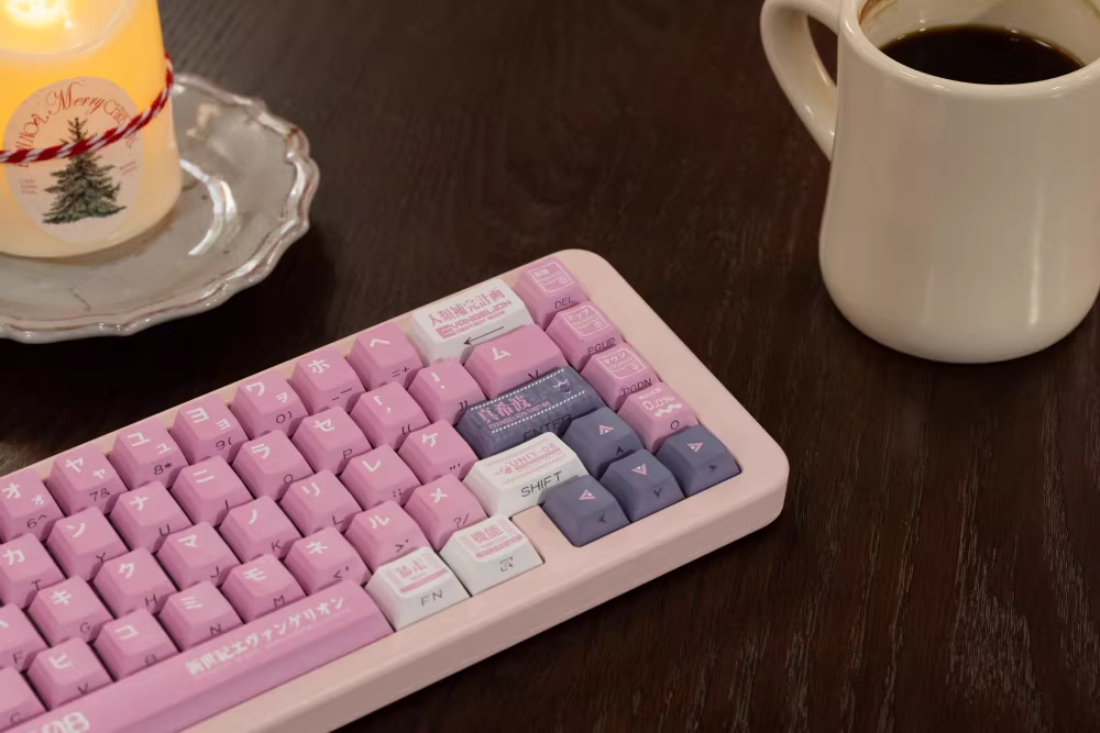 EVA Theme PBT Keycap Set - Cherry Profile for Wooting, ROG Azoth, Razer & Logitech G