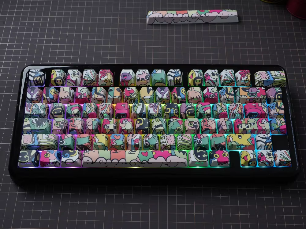 Graffiti Dopamine Style | OEM Profile | PBT Keycap Set