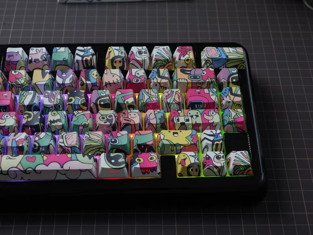 Graffiti Dopamine Style | OEM Profile | PBT Keycap Set