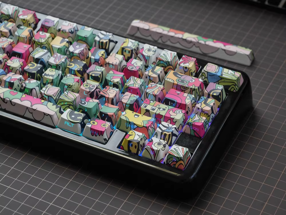 Graffiti Dopamine Style | OEM Profile | PBT Keycap Set