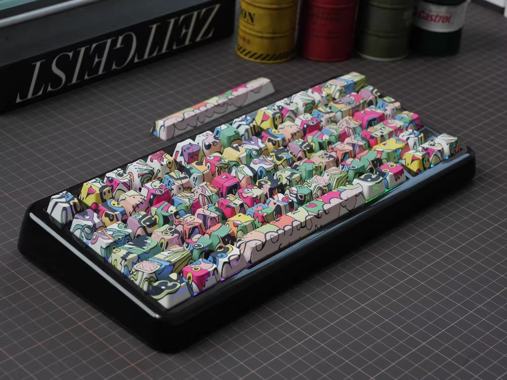 Graffiti Dopamine Style | OEM Profile | PBT Keycap Set