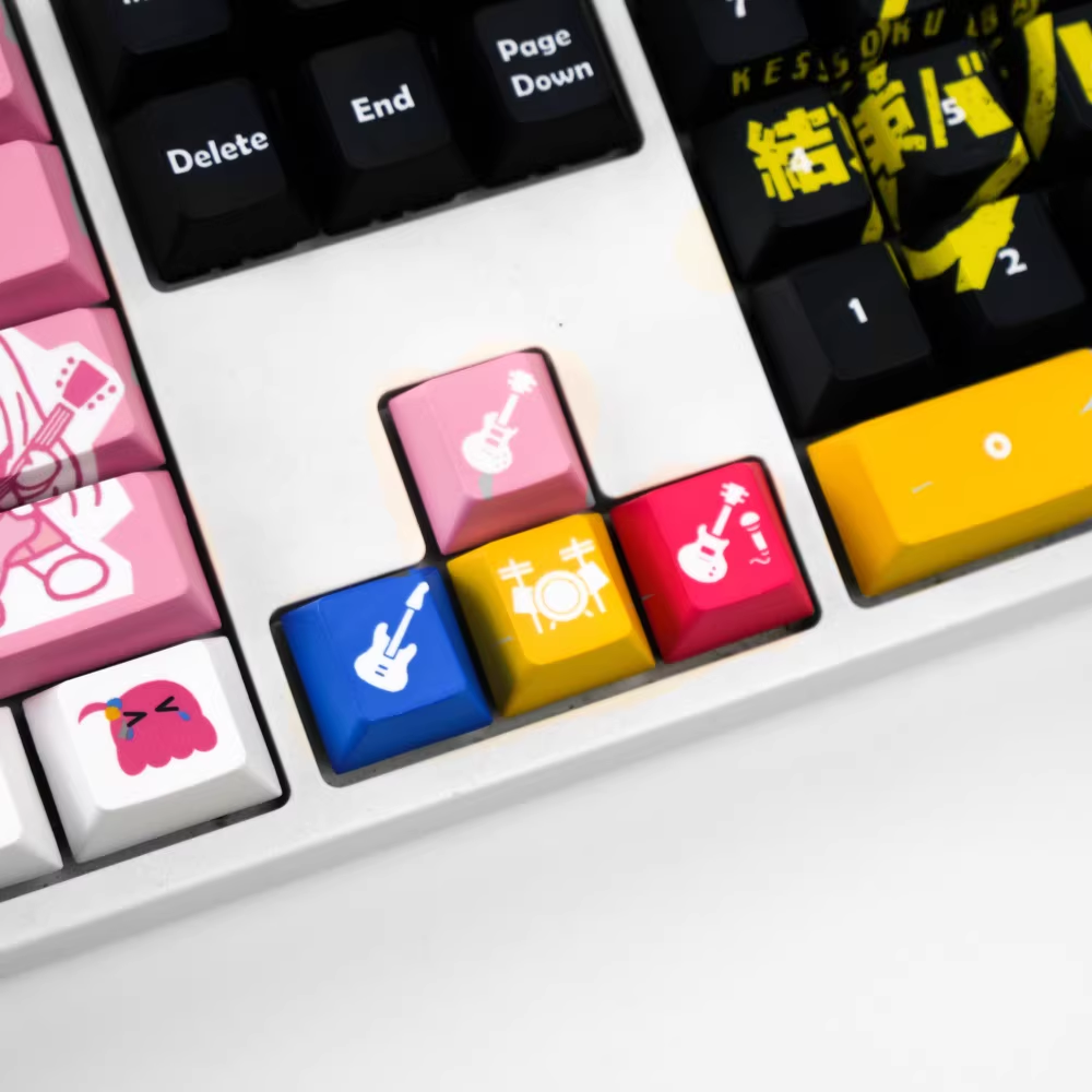 Bocchi the Rock! Kessoku Band Theme | Cherry Profile | PBT Keycap Set
