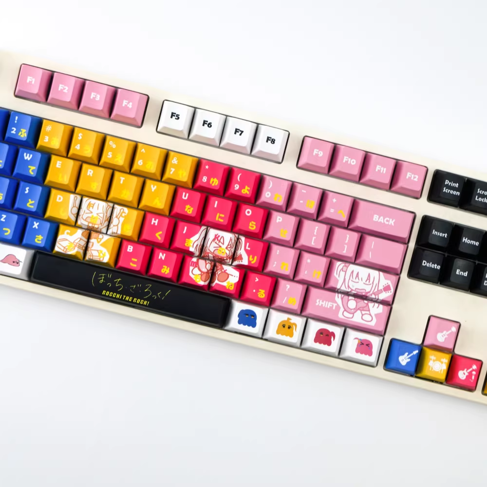 Bocchi the Rock! Kessoku Band Theme | Cherry Profile | PBT Keycap Set