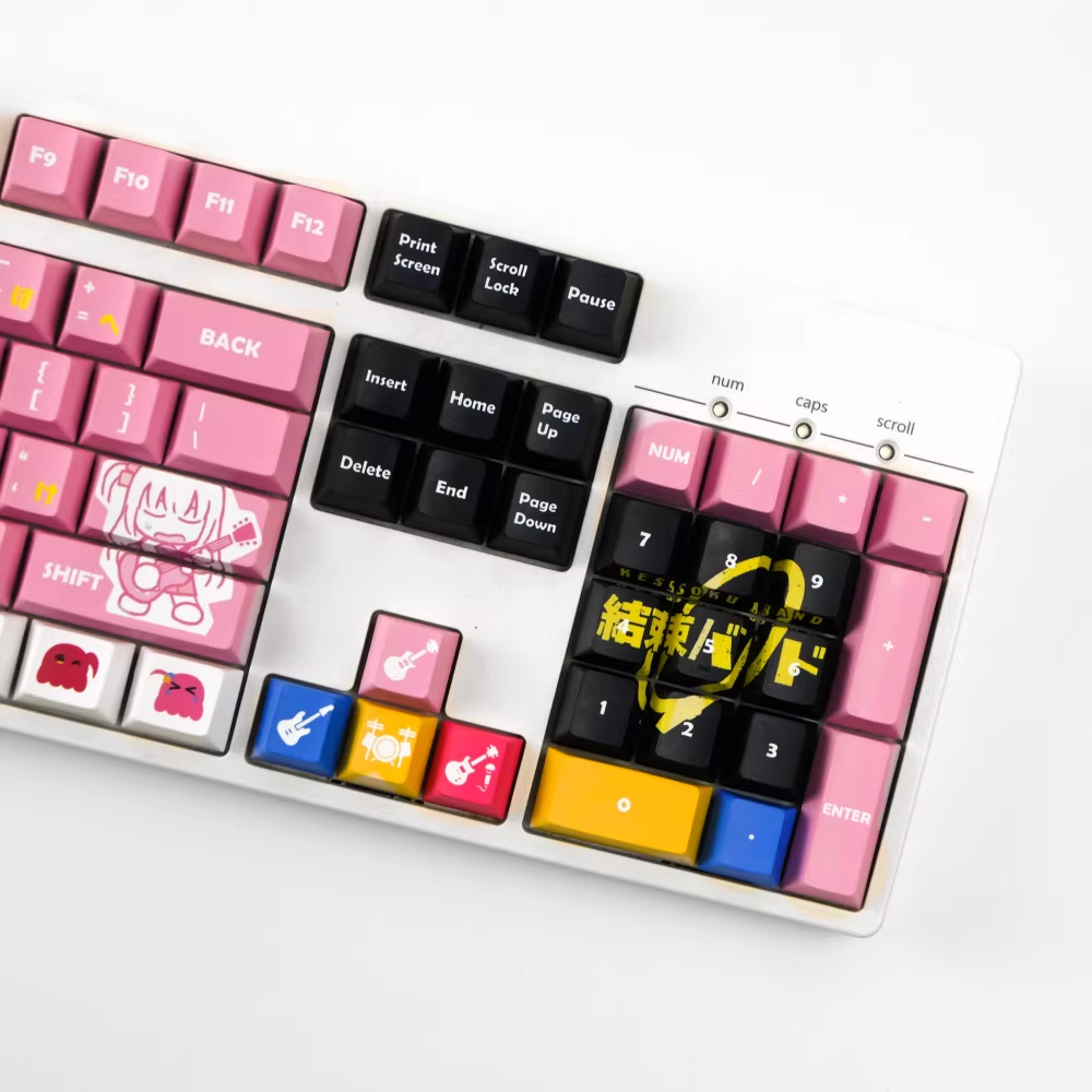 Bocchi the Rock! Kessoku Band Theme | Cherry Profile | PBT Keycap Set