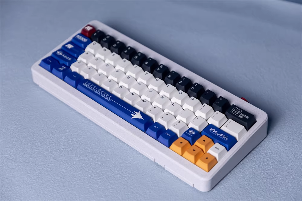 Zeta Gundam PBT Keycap Set - Cherry Profile for Wooting, ROG Azoth, Razer & Logitech G