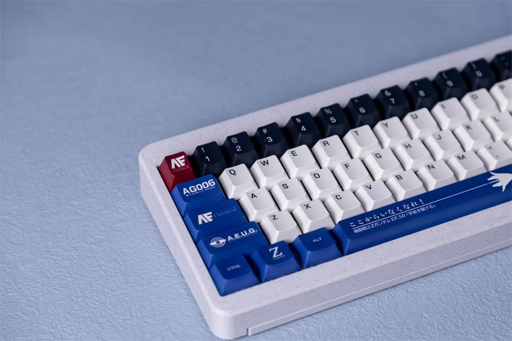 Zeta Gundam PBT Keycap Set - Cherry Profile for Wooting, ROG Azoth, Razer & Logitech G
