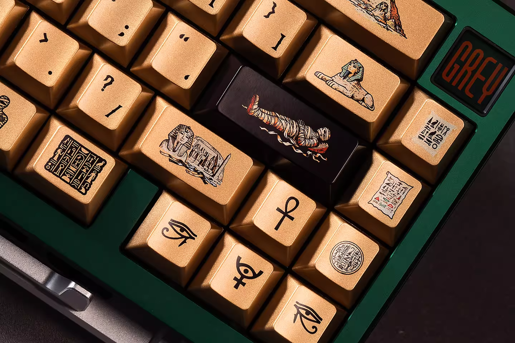 Egypt PBT Keycap Set - Cherry Profile for Wooting, ROG Azoth, Razer & Logitech G