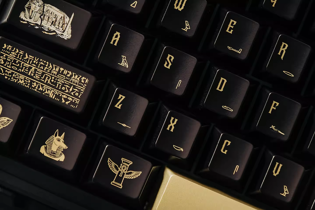 Egypt PBT Keycap Set - Cherry Profile for Wooting, ROG Azoth, Razer & Logitech G