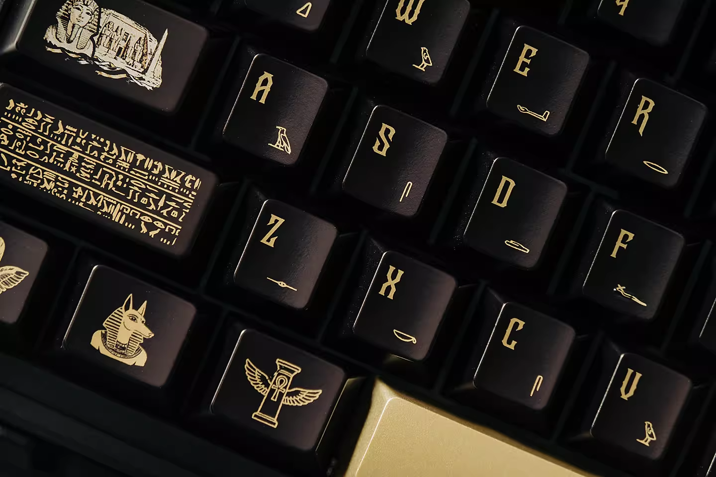 Egypt PBT Keycap Set - Cherry Profile for Wooting, ROG Azoth, Razer & Logitech G