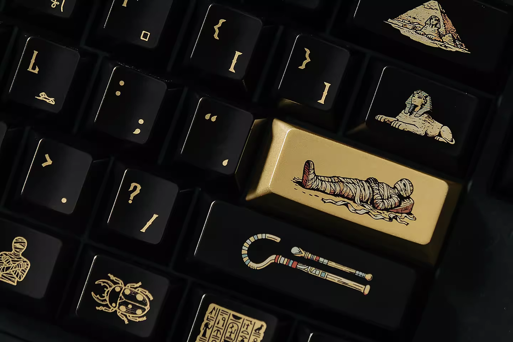 Egypt PBT Keycap Set - Cherry Profile for Wooting, ROG Azoth, Razer & Logitech G