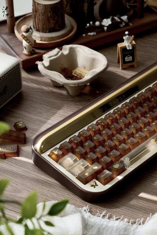 Coffee House Frosted PC Keycap Set - Cherry Profile for Wooting, ROG Azoth, Razer & Logitech G