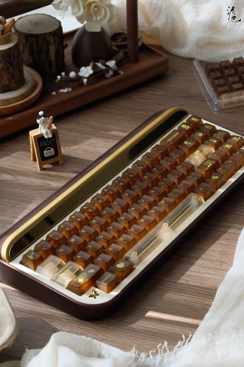 Coffee House | Cherry Profile | PC Frosted Keycaps Set