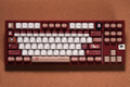 Red & White Console Theme PBT Keycap Set - Translucent Side-Engraved for Wooting, ROG Azoth, Razer & Logitech G