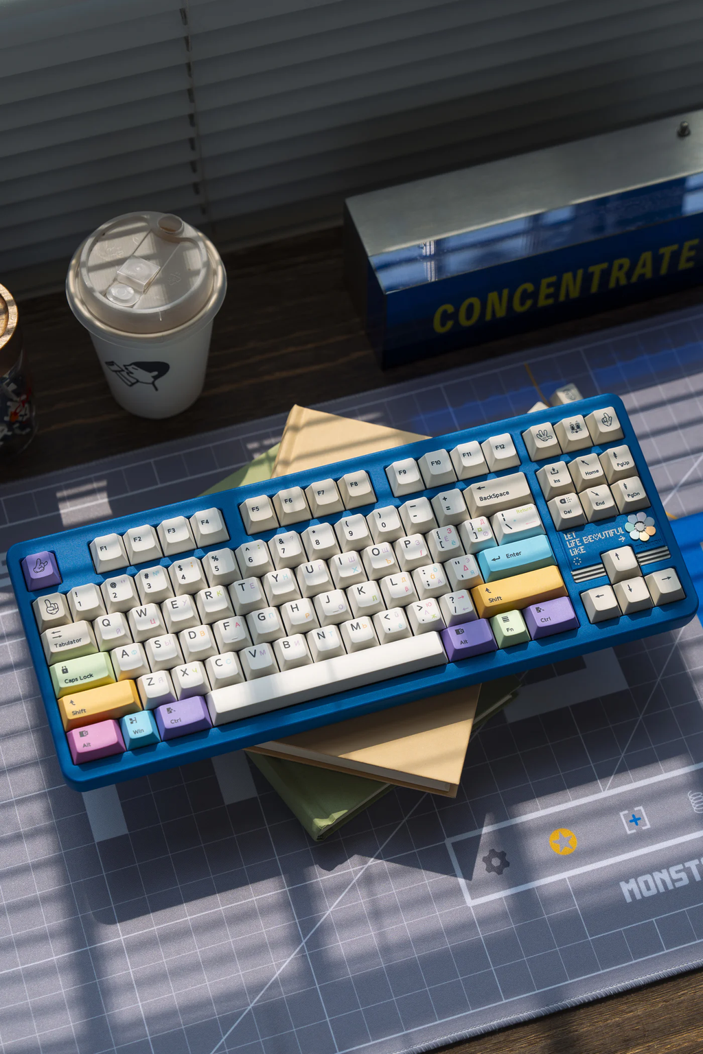 Rainbow Nation PBT Keycap Set - Cherry Profile for Wooting, ROG Azoth, Razer & Logitech G