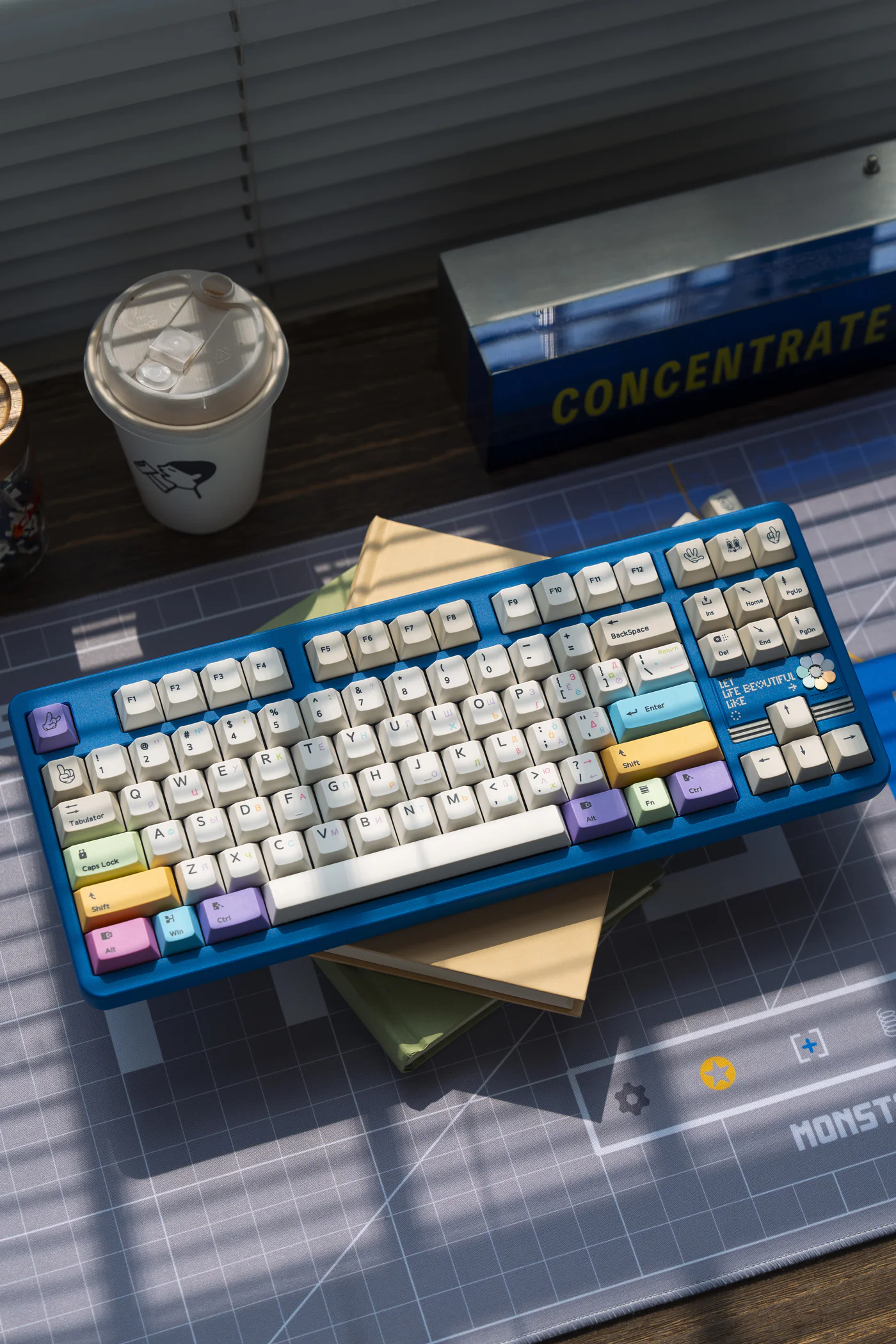 Rainbow Nation PBT Keycap Set - Cherry Profile for Wooting, ROG Azoth, Razer & Logitech G