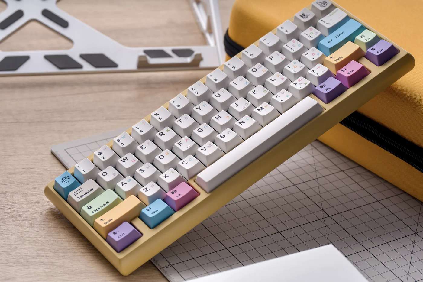 Rainbow Nation PBT Keycap Set - Cherry Profile for Wooting, ROG Azoth, Razer & Logitech G
