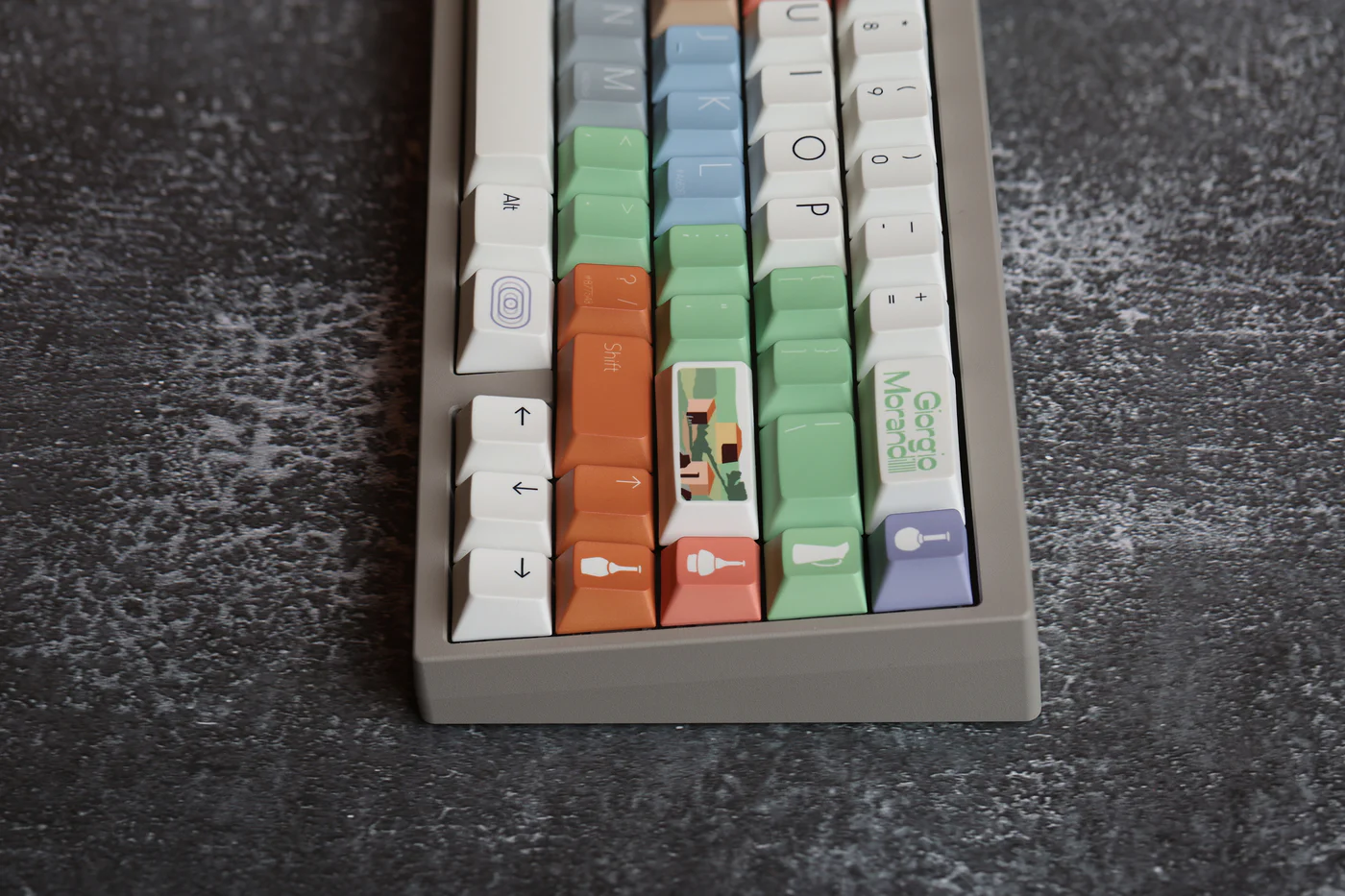 Morandi Theme Minimalist PBT Keycap Set - Cherry Profile for Wooting, ROG Azoth, Razer & Logitech G