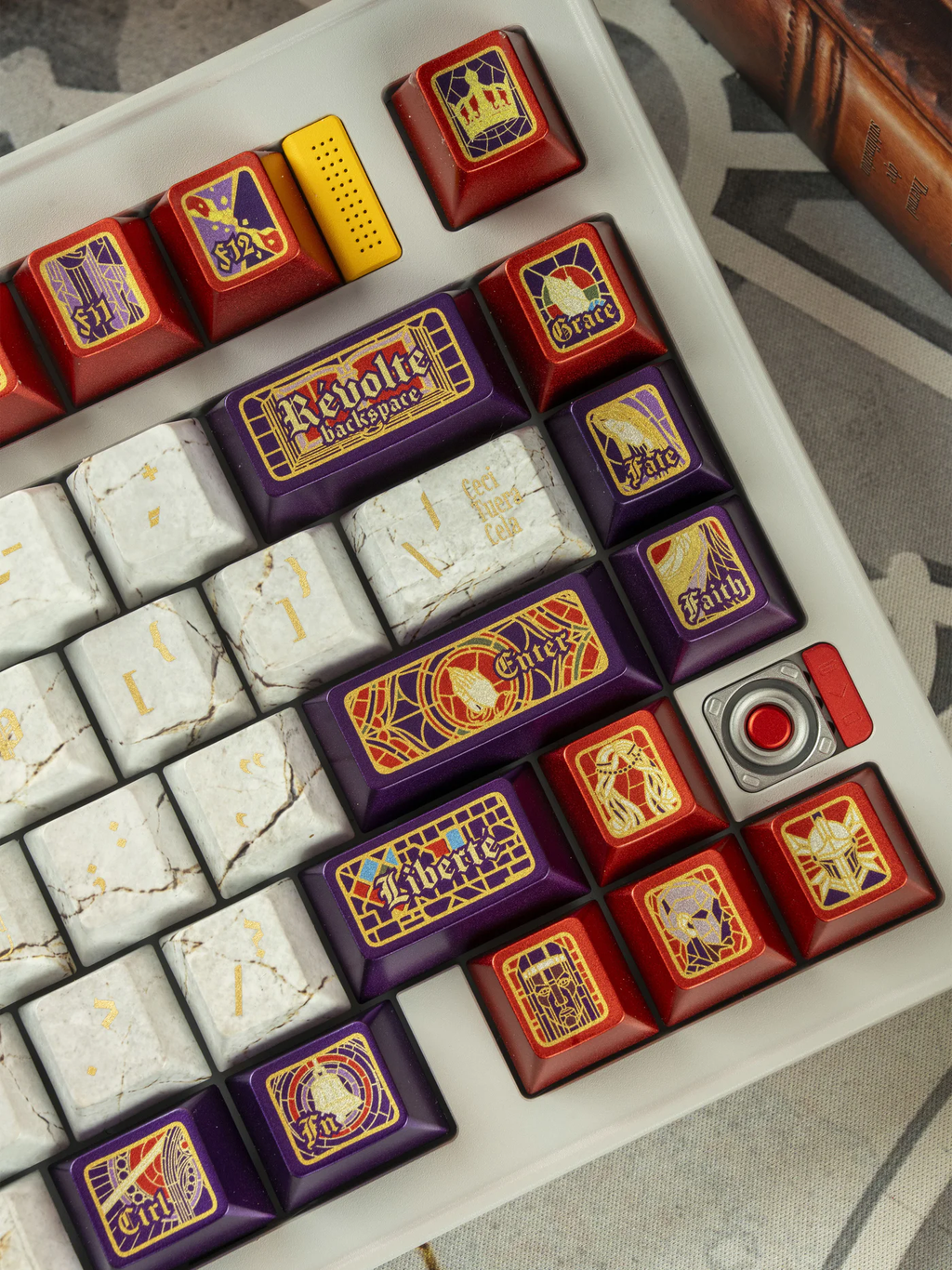Notre Dame Paris Theme PBT Keycap Set - Cherry Profile for Wooting, ROG Azoth, Razer & Logitech G