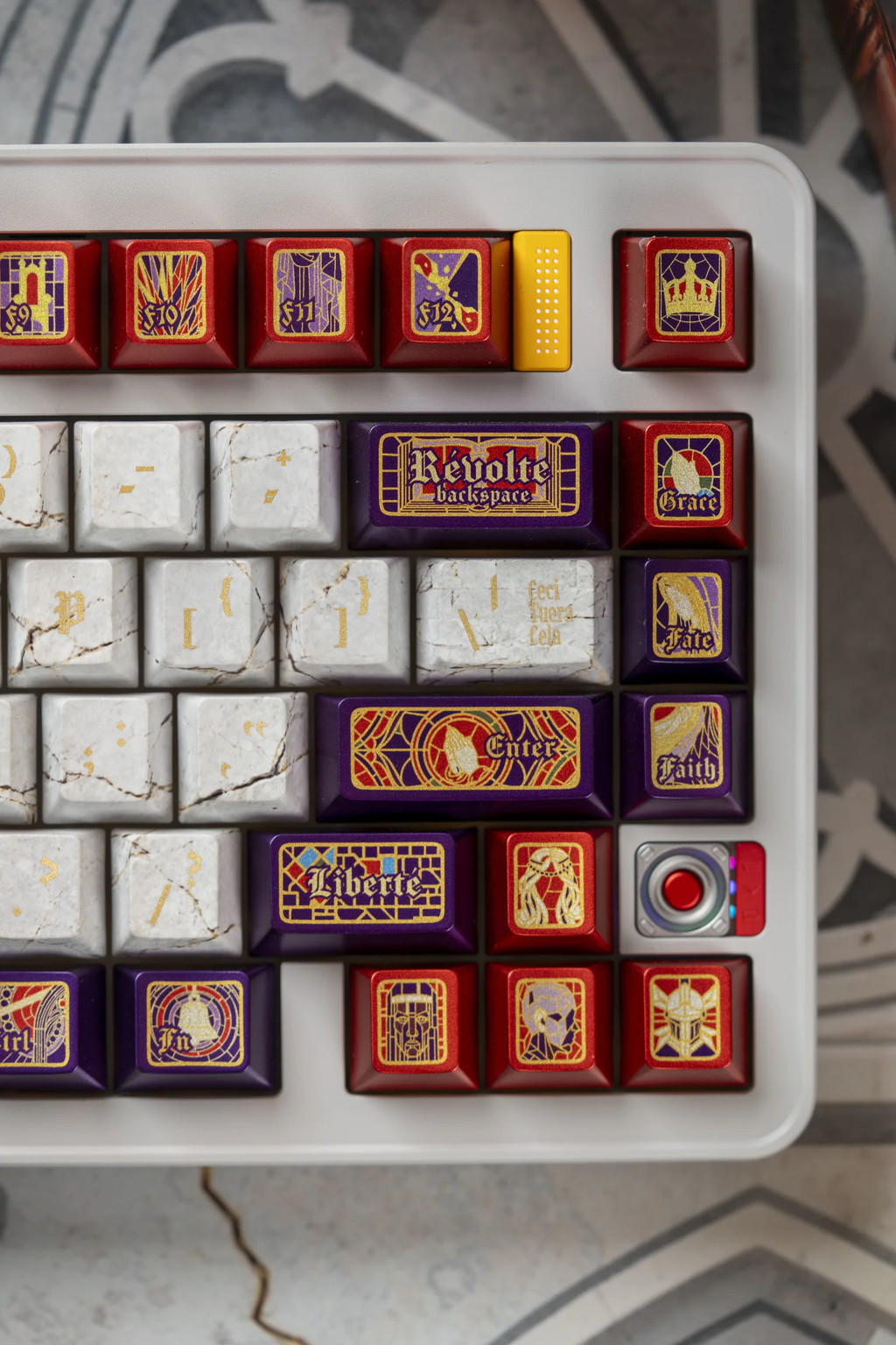 Notre Dame Paris Theme PBT Keycap Set - Cherry Profile for Wooting, ROG Azoth, Razer & Logitech G