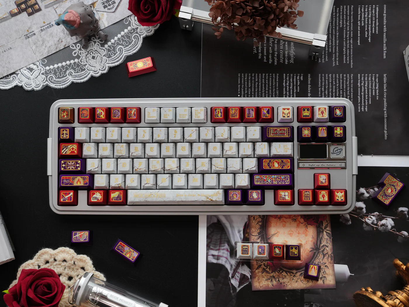 Notre Dame Paris Theme PBT Keycap Set - Cherry Profile for Wooting, ROG Azoth, Razer & Logitech G