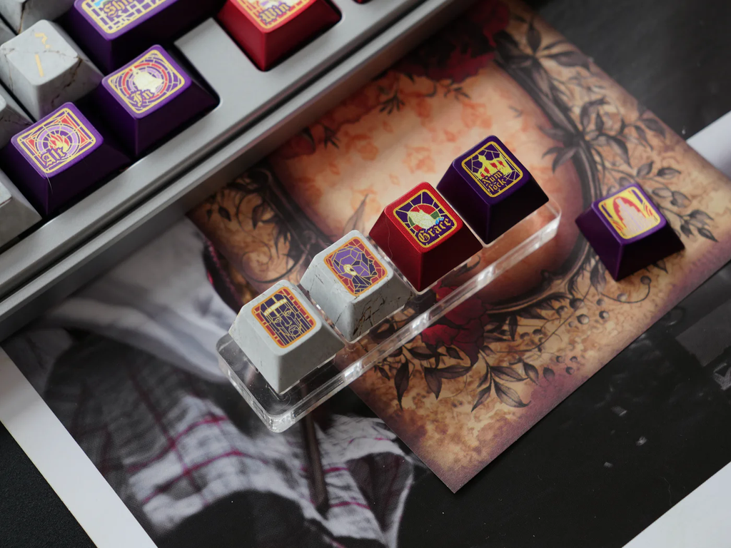 Notre Dame Paris Theme PBT Keycap Set - Cherry Profile for Wooting, ROG Azoth, Razer & Logitech G