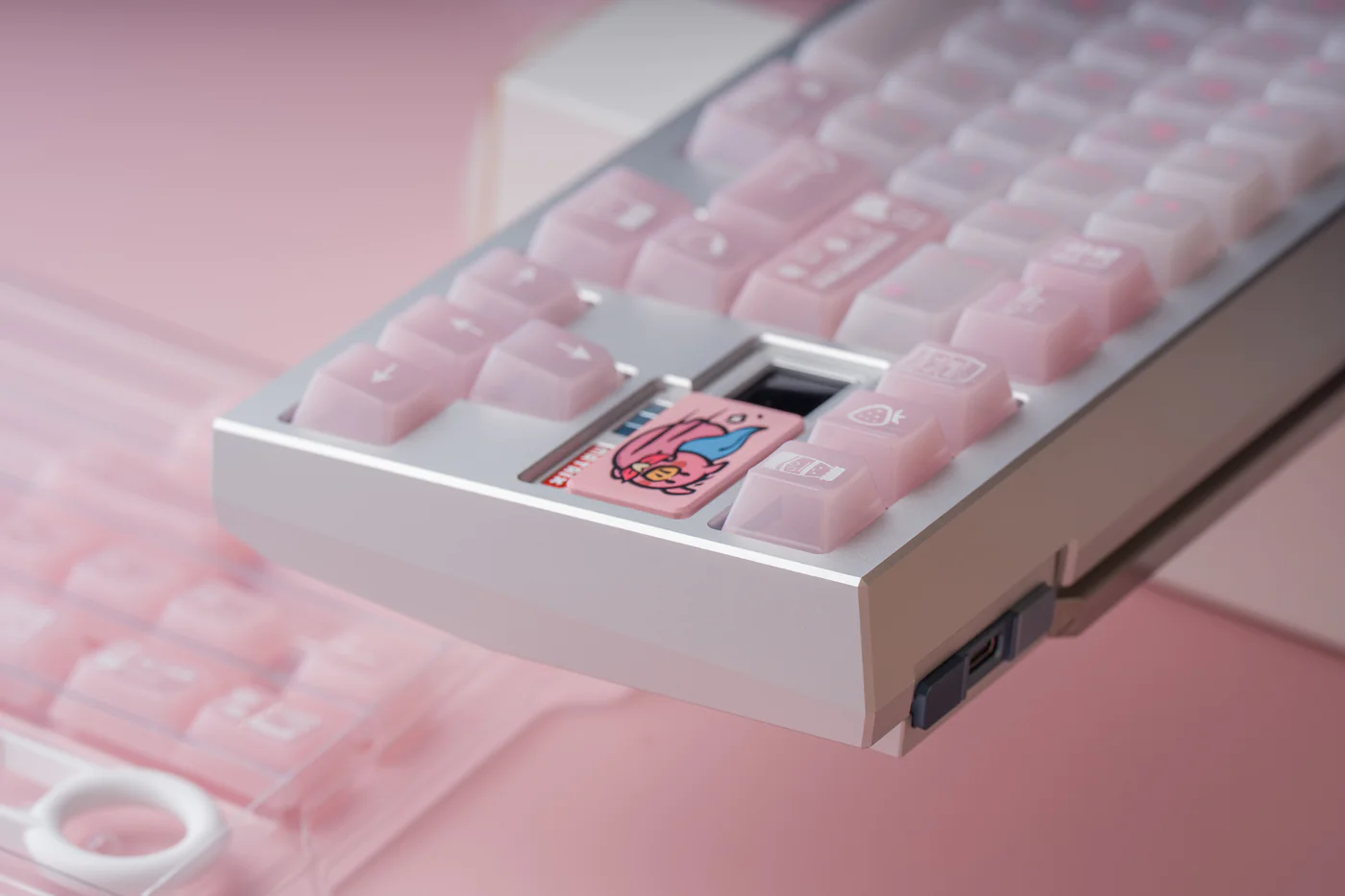 Strawberry Milk PC Keycap Set - Cherry Profile for Wooting, ROG Azoth, Razer & Logitech G