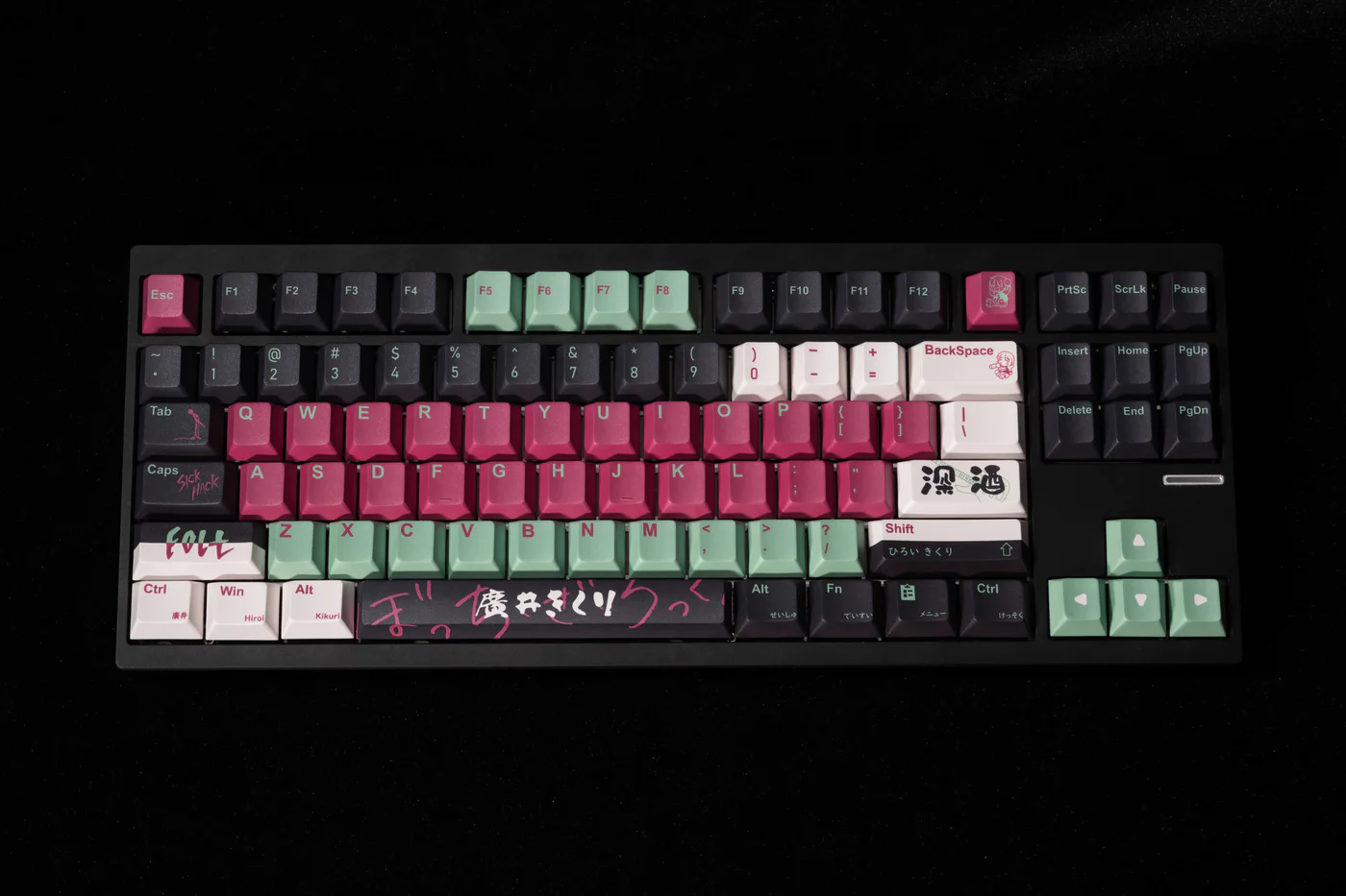 Bocchi the Rock Kikuri Hiroi PBT Keycap Set - Cherry Profile for Wooting, ROG Azoth, Razer & Logitech G