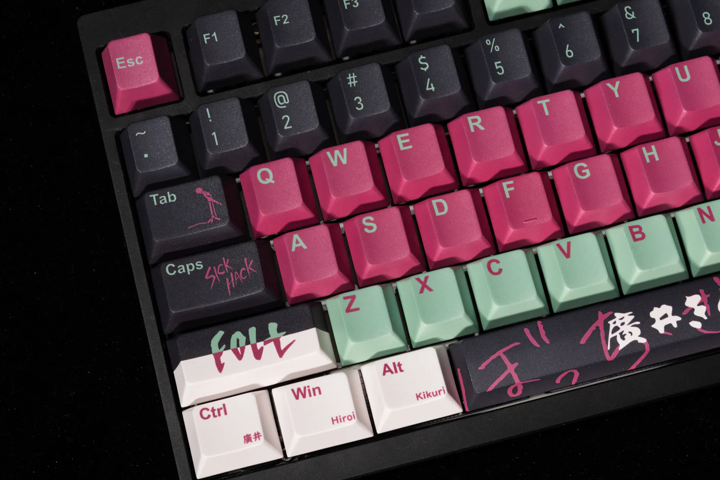 Bocchi the Rock Kikuri Hiroi PBT Keycap Set - Cherry Profile for Wooting, ROG Azoth, Razer & Logitech G
