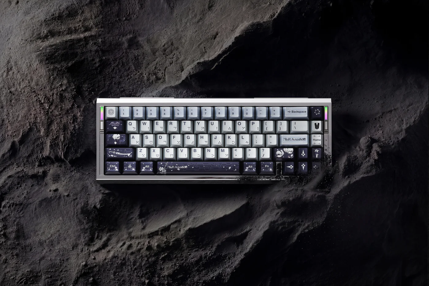 NieR: Automata Metallic PBT Keycap Set - 143 Keys Cherry Profile for Wooting, ROG Azoth, Razer & Logitech G