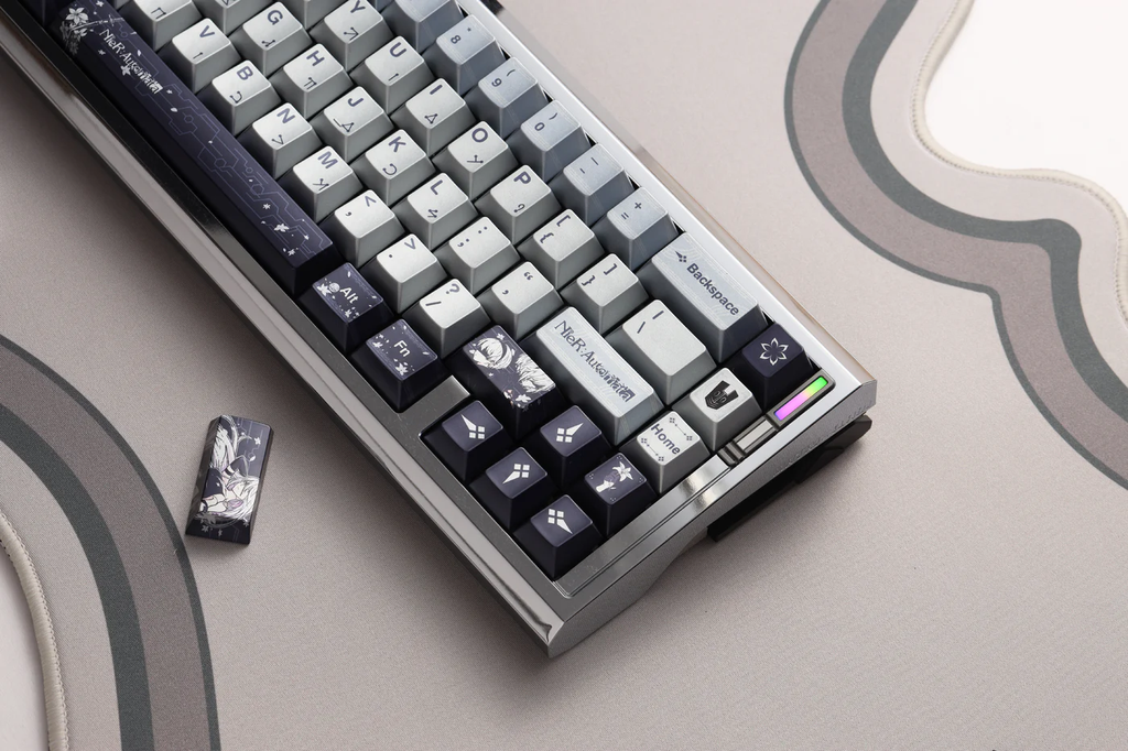 NieR: Automata Metallic PBT Keycap Set - 143 Keys Cherry Profile for Wooting, ROG Azoth, Razer & Logitech G