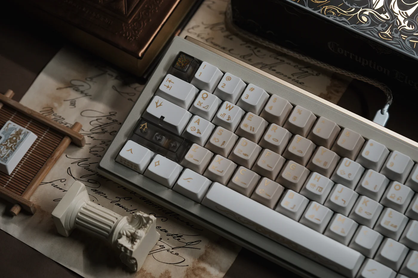 Corruption Elegy: Ancient Egyptian Cthulhu Keycap Set- Cherry Profile for Wooting, ROG Azoth, Razer & Logitech G
