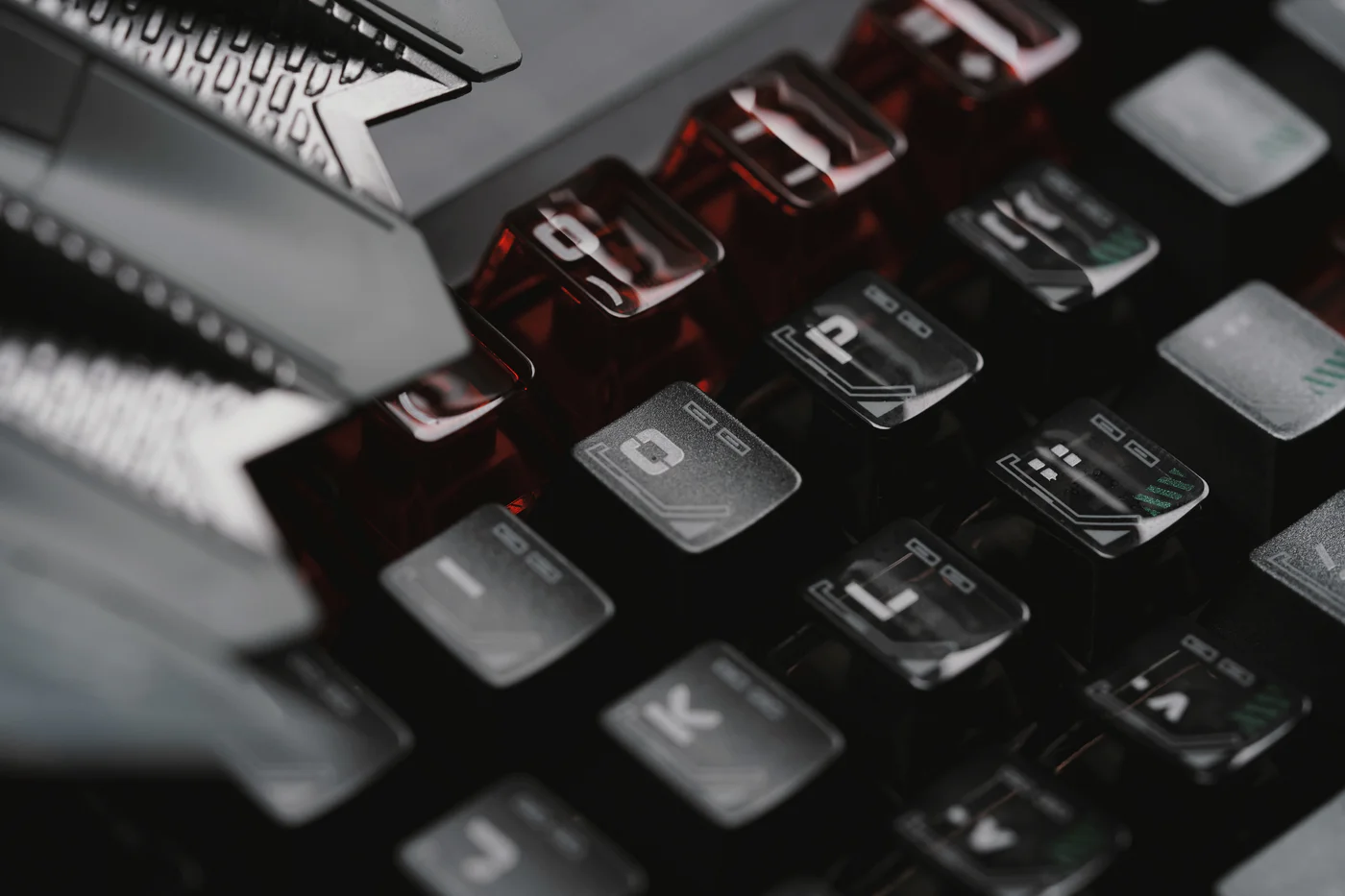 Cyan Shadow PBT/PC Metallic Keycap Set - 148 Keys compact layouts Cherry Profile for Wooting, ROG Azoth, Razer & Logitech G