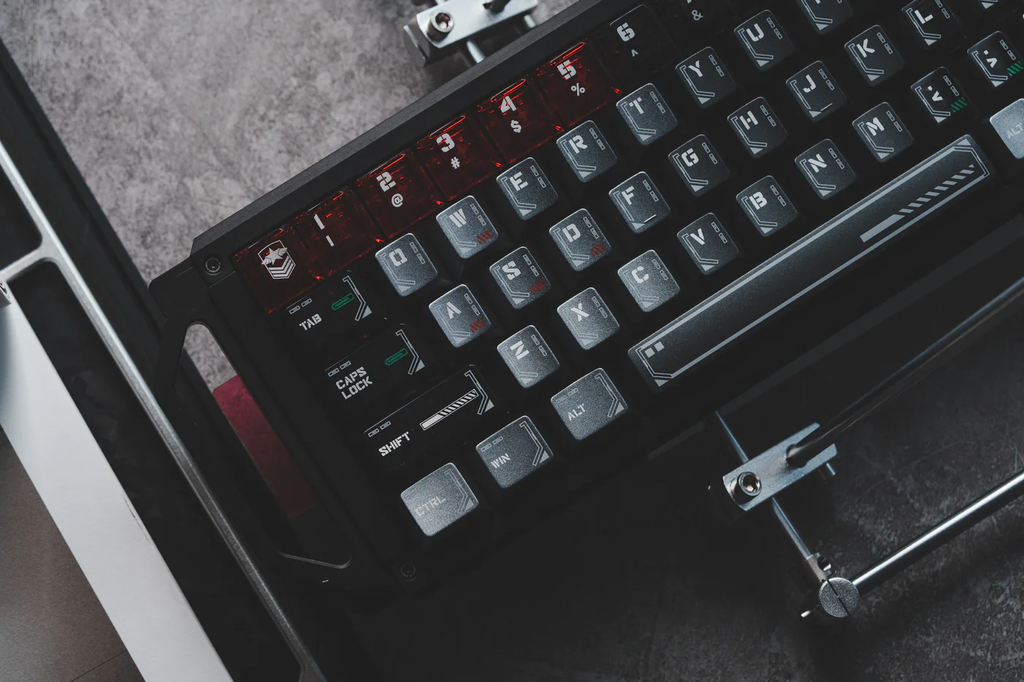 Cyan Shadow PBT/PC Metallic Keycap Set - 148 Keys compact layouts Cherry Profile for Wooting, ROG Azoth, Razer & Logitech G