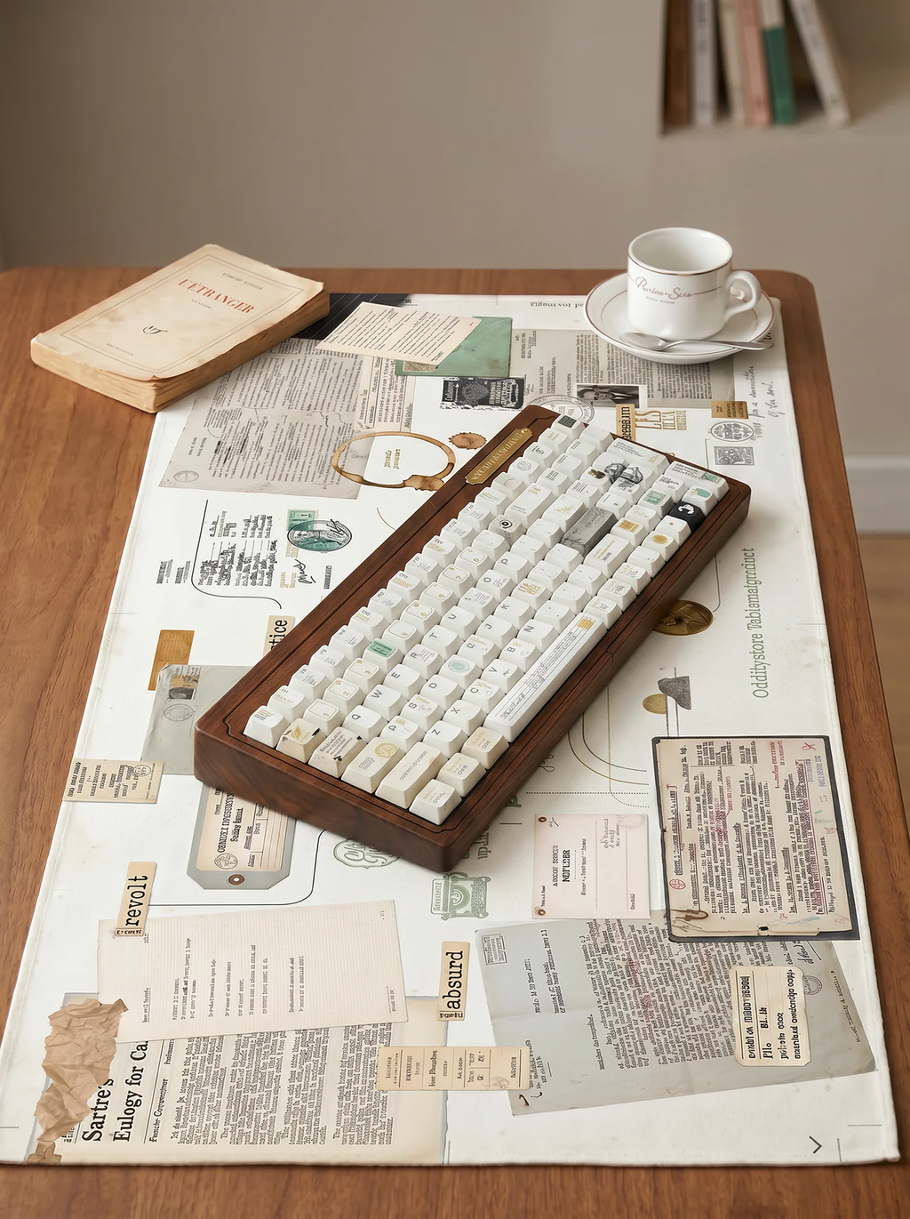 The breathing of being Camus & Sartre Keycap Set - Cherry Profile for Wooting, ROG Azoth, Razer & Logitech G