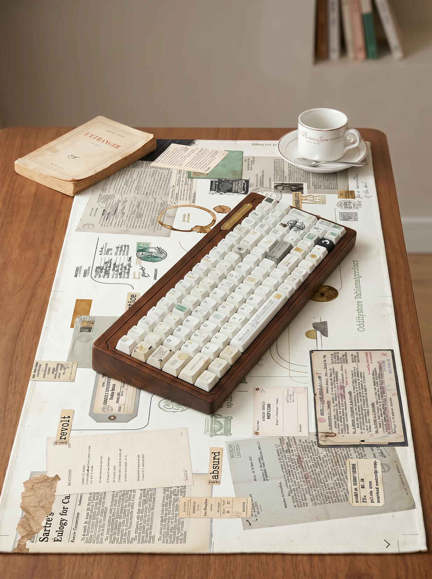 The breathing of being Camus & Sartre Keycap Set - Cherry Profile for Wooting, ROG Azoth, Razer & Logitech G