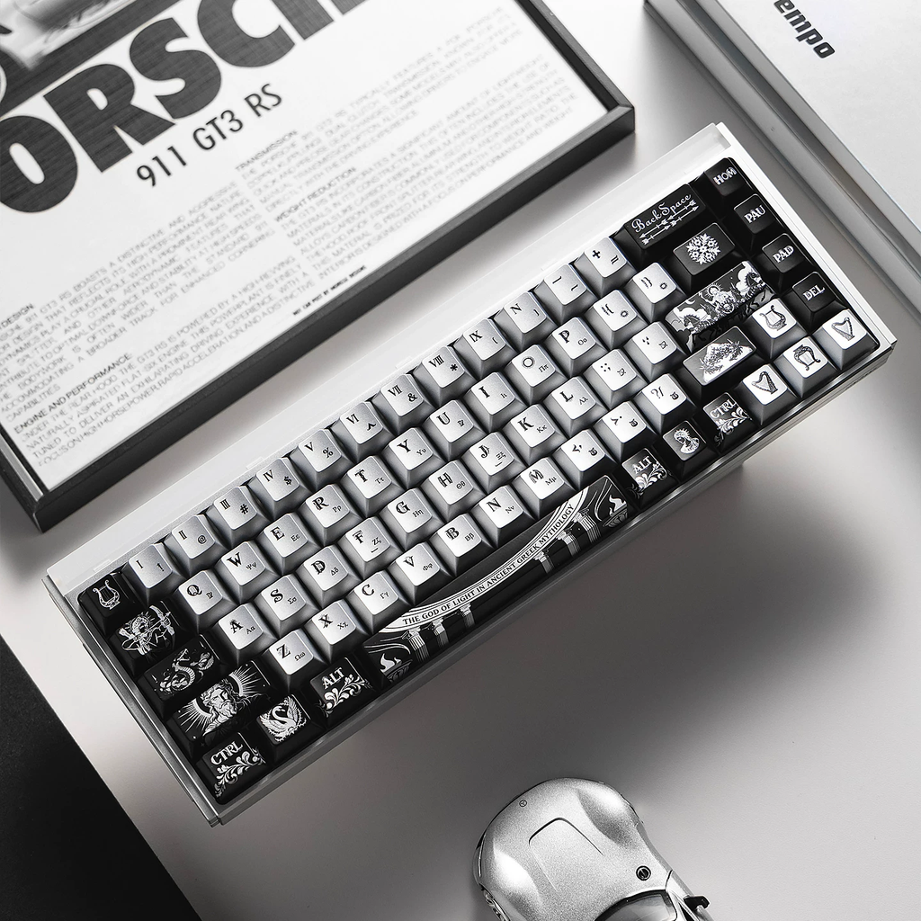 Apollo: God of the Sun PBT Metallic Keycap Set - 159 KeysCherry Profile for Wooting, ROG Azoth, Razer & Logitech G