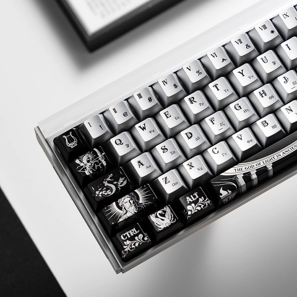 Apollo: God of the Sun PBT Metallic Keycap Set - 159 KeysCherry Profile for Wooting, ROG Azoth, Razer & Logitech G