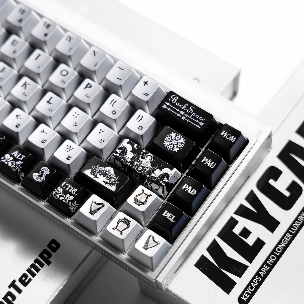 Apollo: God of the Sun PBT Metallic Keycap Set - 159 KeysCherry Profile for Wooting, ROG Azoth, Razer & Logitech G