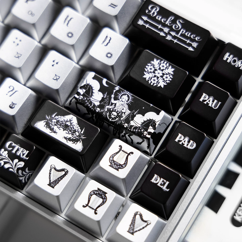 Apollo: God of the Sun PBT Metallic Keycap Set - 159 KeysCherry Profile for Wooting, ROG Azoth, Razer & Logitech G